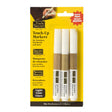 Ensemble de trois marqueurs de retouche bois, ton clair, pour meubles et planchers.