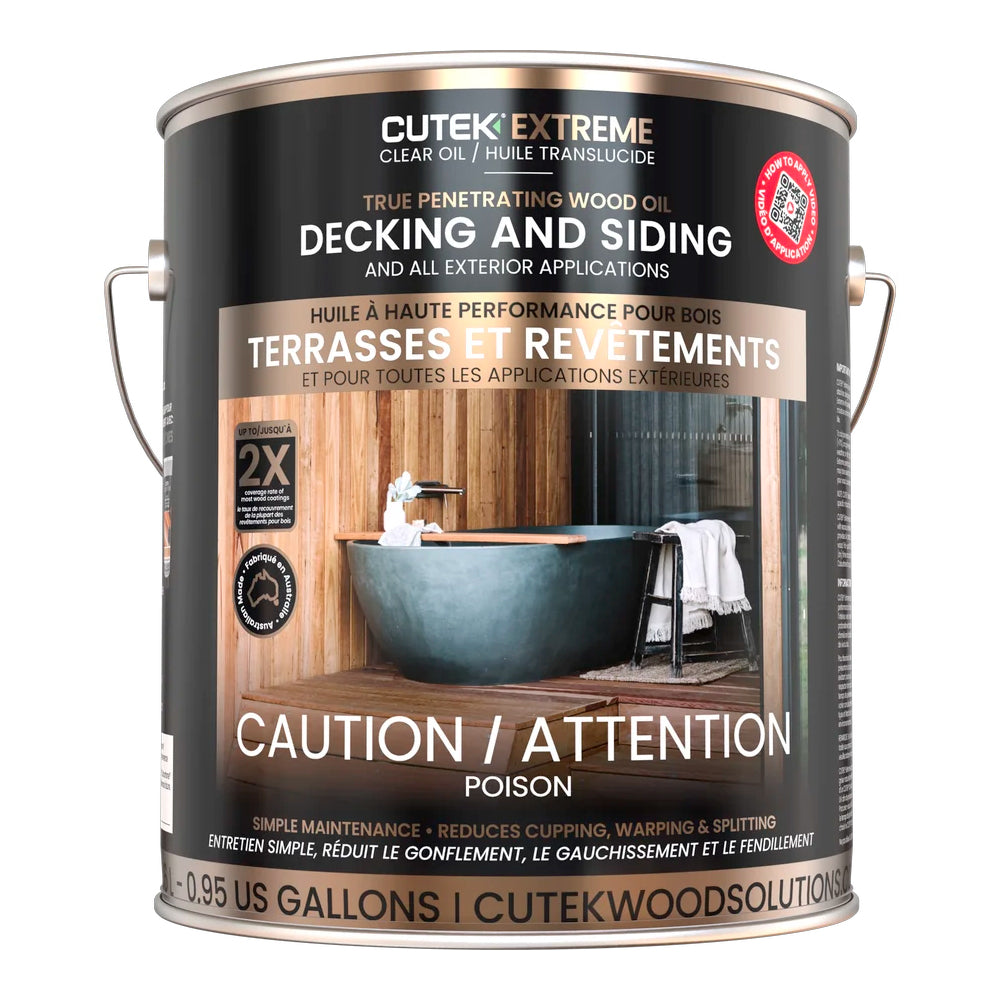 Huile pour bois extérieur - Cutek Extrême 3.6 litres
