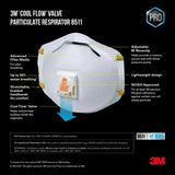 3M Particulate Respirator with valve N95 (10/Box)