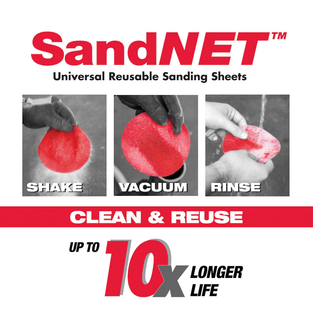 Disque 5" avec tampon de connexion SandNet (10/pqt) - Diablo - Grains 60 à 400