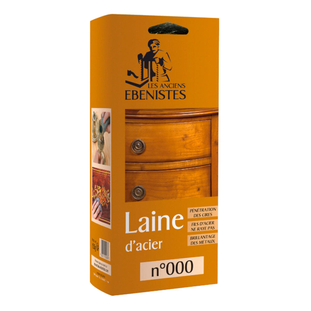 Laine d’acier #000 (ultra fine) Les Anciens Ébénistes