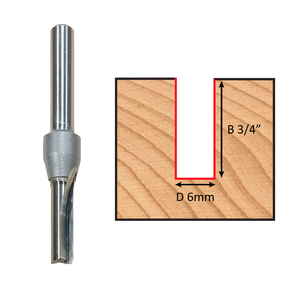 Carbide straight bits ¼’’ - Dimar