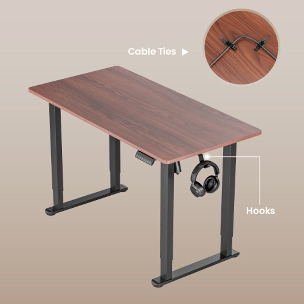 Structure ajustable noir pour bureau - Quadra