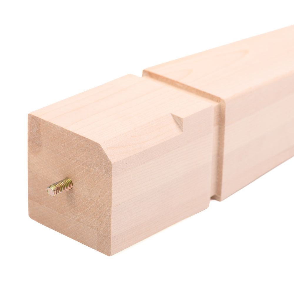 Birch table leg - Eastman 3" x 3" x 18" 