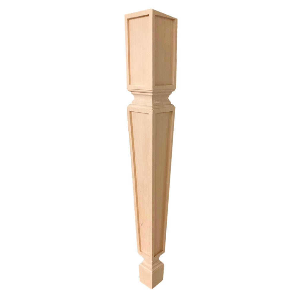 Patte de table Orford en merisier 3 ½’’ x 3 ½’’ x 29’’