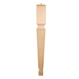 Patte de table Orford en merisier 3 ½’’ x 3 ½’’ x 29’’