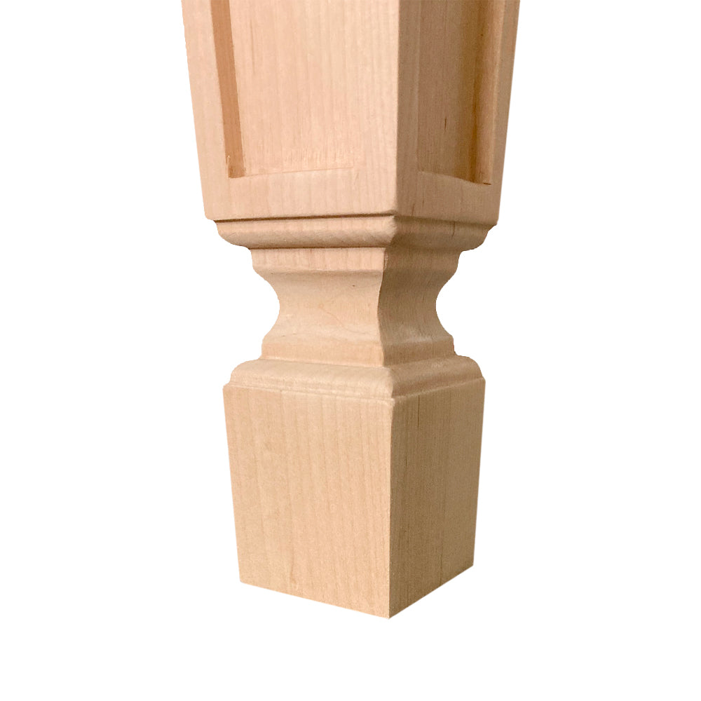 Patte de table Orford en merisier 3 ½’’ x 3 ½’’ x 29’’