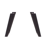 Black U shaped angled coffee table leg 18" X 18"
