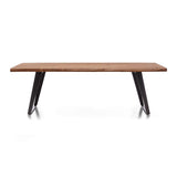 Black U shaped angled dining table leg 28 1/2" X 32"