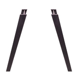 Black U shaped angled dining table leg 28 1/2" X 32"