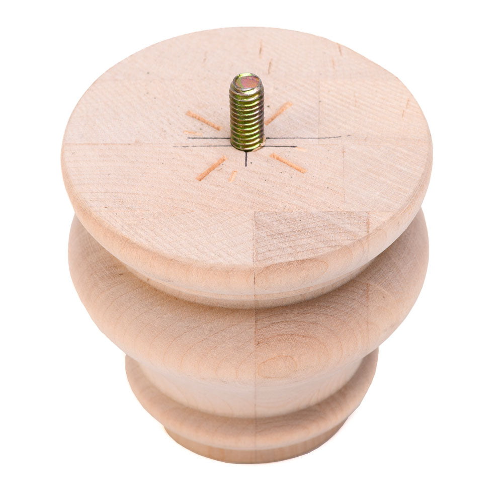 Pied de canapé rond – 3 ¼" x 3"