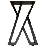 Pied de table en acier Brent noir - 2/pqt - 28’’ x 17,7’’