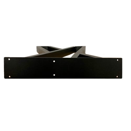 Pied de table en acier Brent noir - 2/pqt - 28’’ x 17,7’’