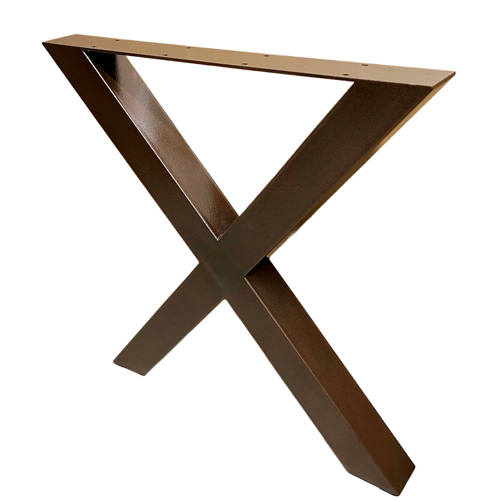 Ensemble de pieds de table style croix de 29‘’ Noir Cuivré - Lignum
