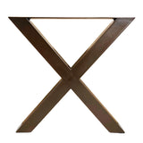 Ensemble de pieds de table style croix de 29‘’ Noir Cuivré - Lignum