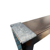 Ensemble de pieds de table à manger style plate Noir Cuivré - Lignum