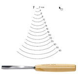 Straight Gouges N°7, Pfeil. Swiss Made.