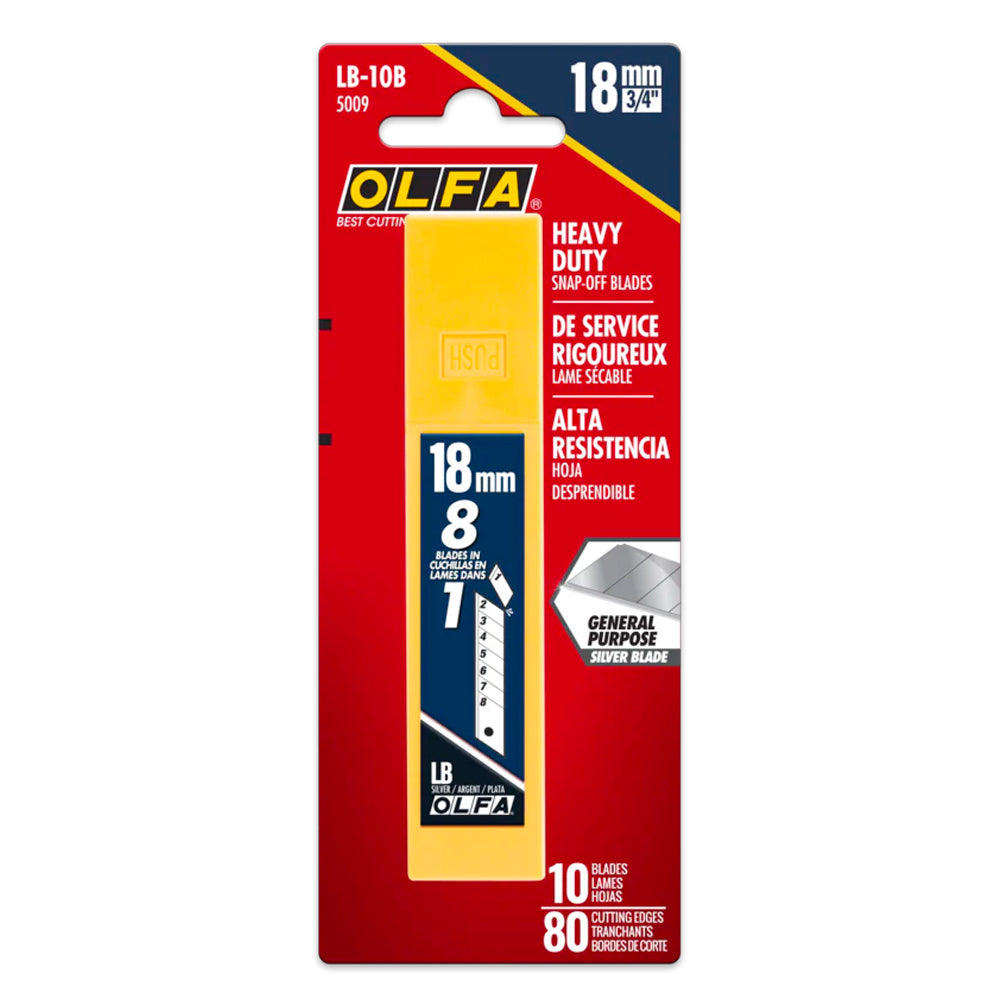 Lame de rechange 18 mm LB-10B 10/pkt - Olfa