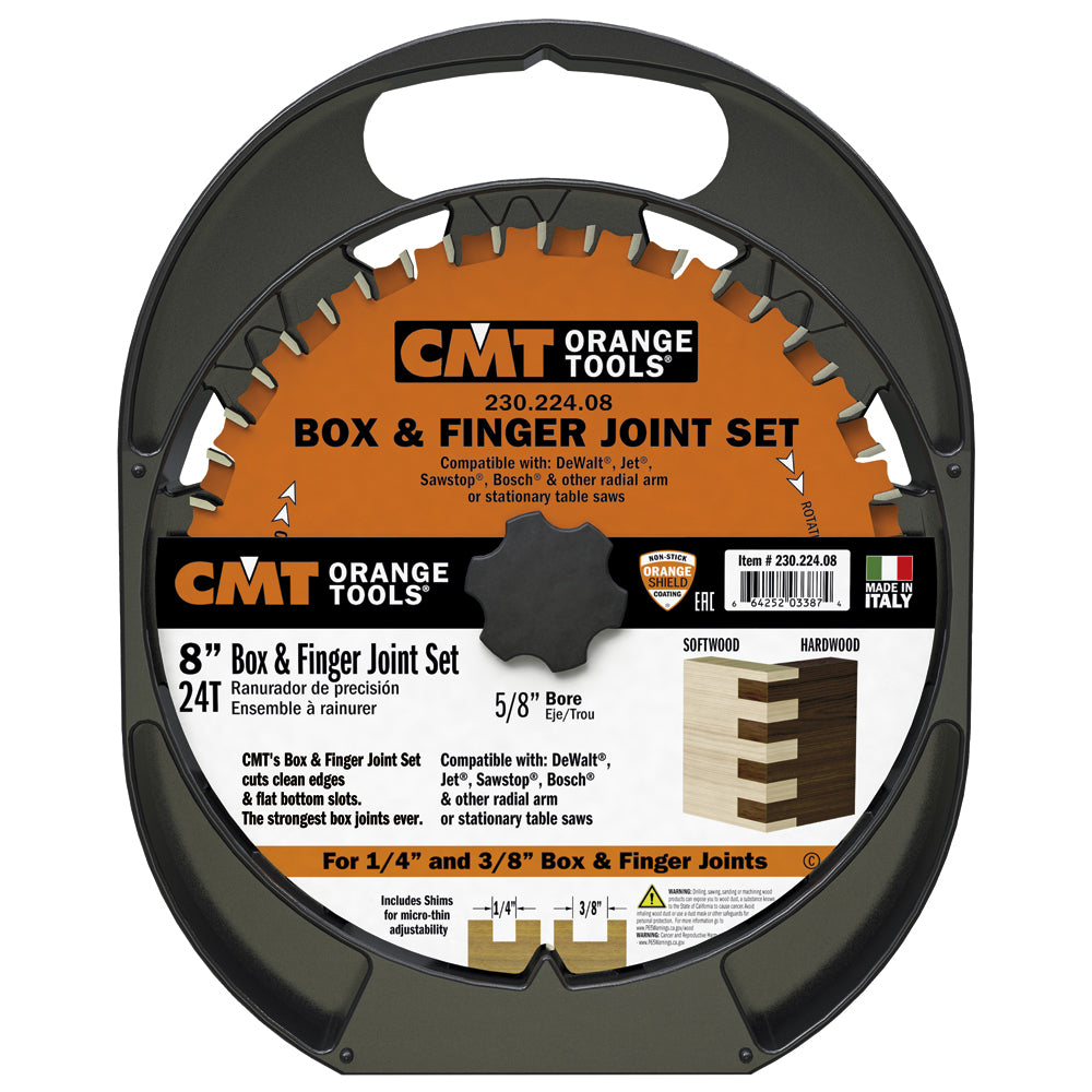 Ensemble de lames dado 8" x 24d - CMT