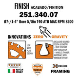 Zero Gravity Finishing Blade 7 1/4’’ x 40d - CMT