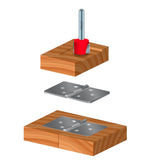 Spoilboard and mortising bit 1 ¼’’x ½’’ #16-108 - Freud