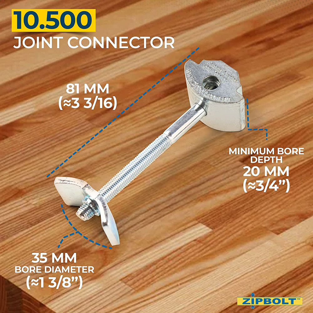 Connecteur universel Zipbolt #10.500 - 81mm x 35mm (10/pk)