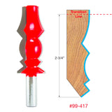 Crowned molding bit, bottom #4 99-417- Freud