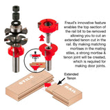 Adjustable Rail & Stile Bit - Round Over #99-760 - Freud