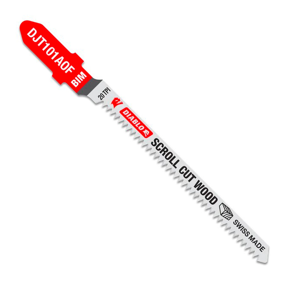 Lame de scie sauteuse bi-métal 3 ¼’’ x 20 dents #djt101aof5, 5/pqt - Diablo