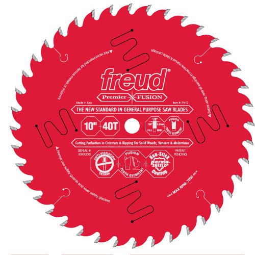 Lame tout usage "Premier Fusion" LU99MP410C 10" x 40d - Freud
