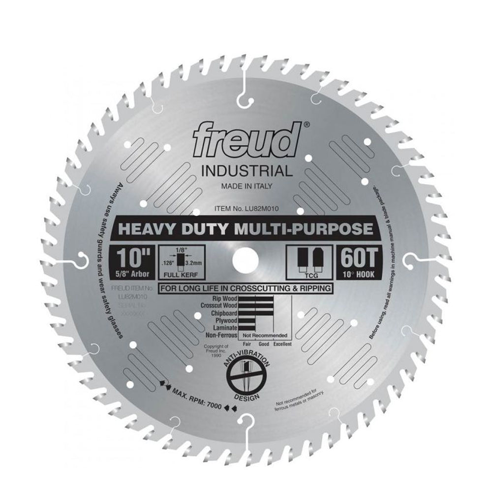 Lame tout usage heavy duty 10'' x 60 dts - Freud