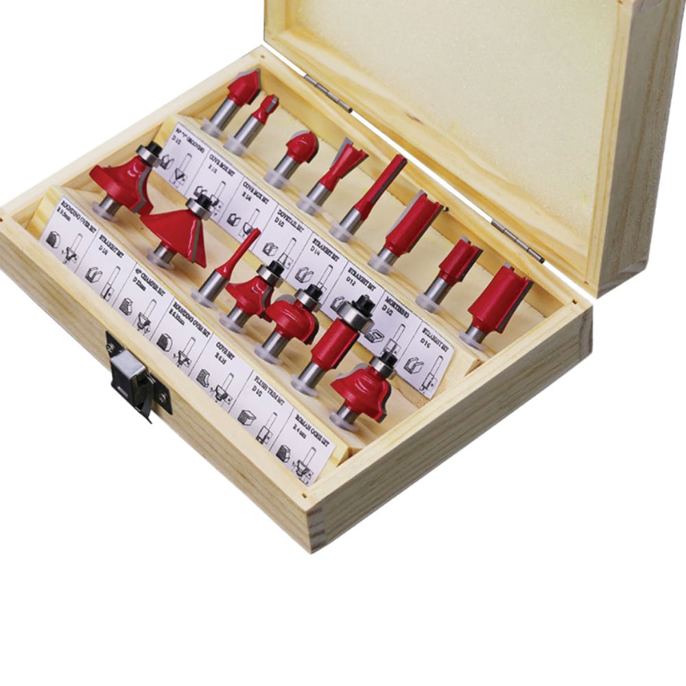 15 Pcs Router Bit Set