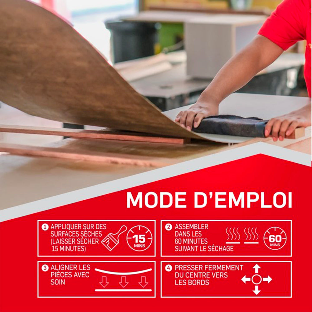 Contact cement heavy duty - Lepage 