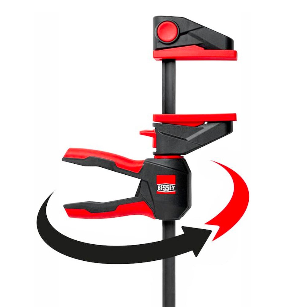 One handed trigger clamp with 360° rotating handle - Bessey