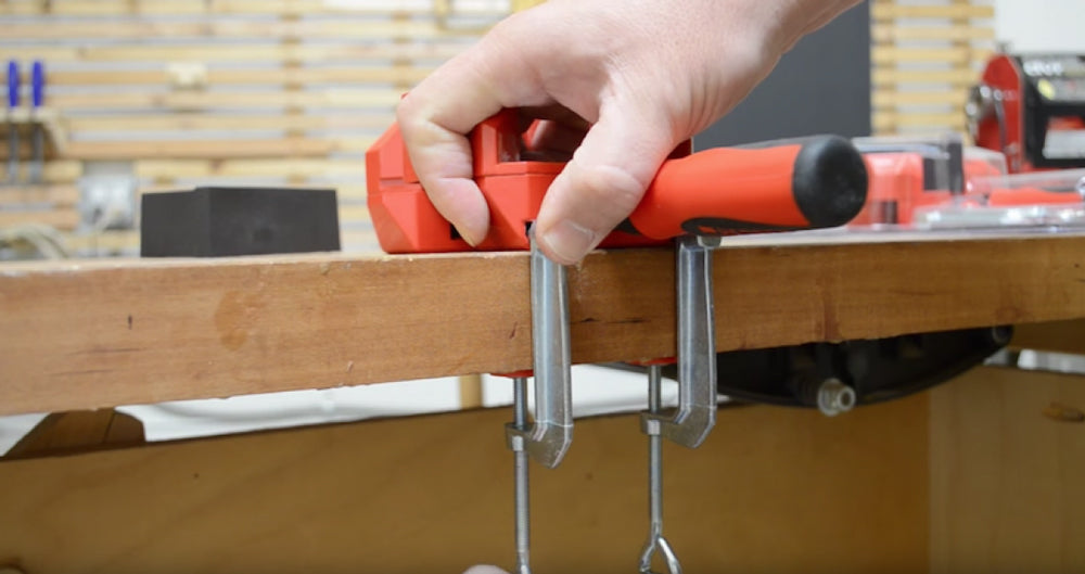 90° angle clamp + 2 table mount clamps - Bessey