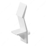 White plastic shelf support - 5mm (Pack of 8)