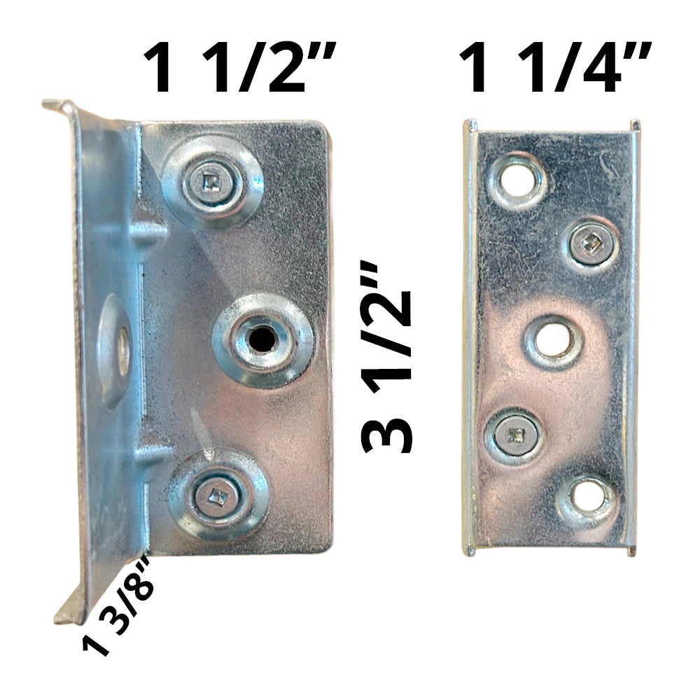  Steel bed fasteners, zinc plate