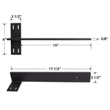 Floating shelf and countertop wall bracket