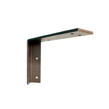 Corner floating shelf bracket antique nickel - Lignum