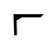 L shape shelving bracket black - Lignum