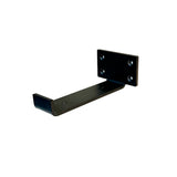Support à tablette dissimulé en J 5 5/8’’ noir - Lignum
