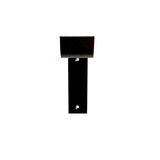 Support à tablette dissimulé en J 5 5/8’’ noir - Lignum
