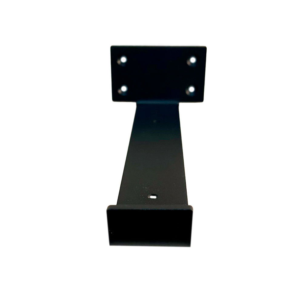 Support à tablette dissimulé en J 9 3/8’’ noir - Lignum