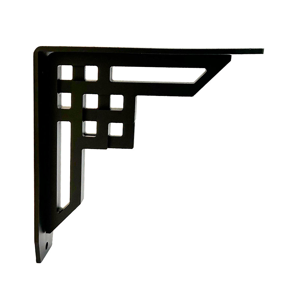Art deco shelf support 8’’ x 8’’ black - Lignum