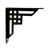 Art deco shelf support 8’’ x 8’’ black - Lignum