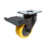 Thermoplastic polyurethane caster 75mm swivel with lock brake - Maxwells
