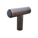 Modern knob #305 brushed oil rubbed bronze 40mm - Richelieu 