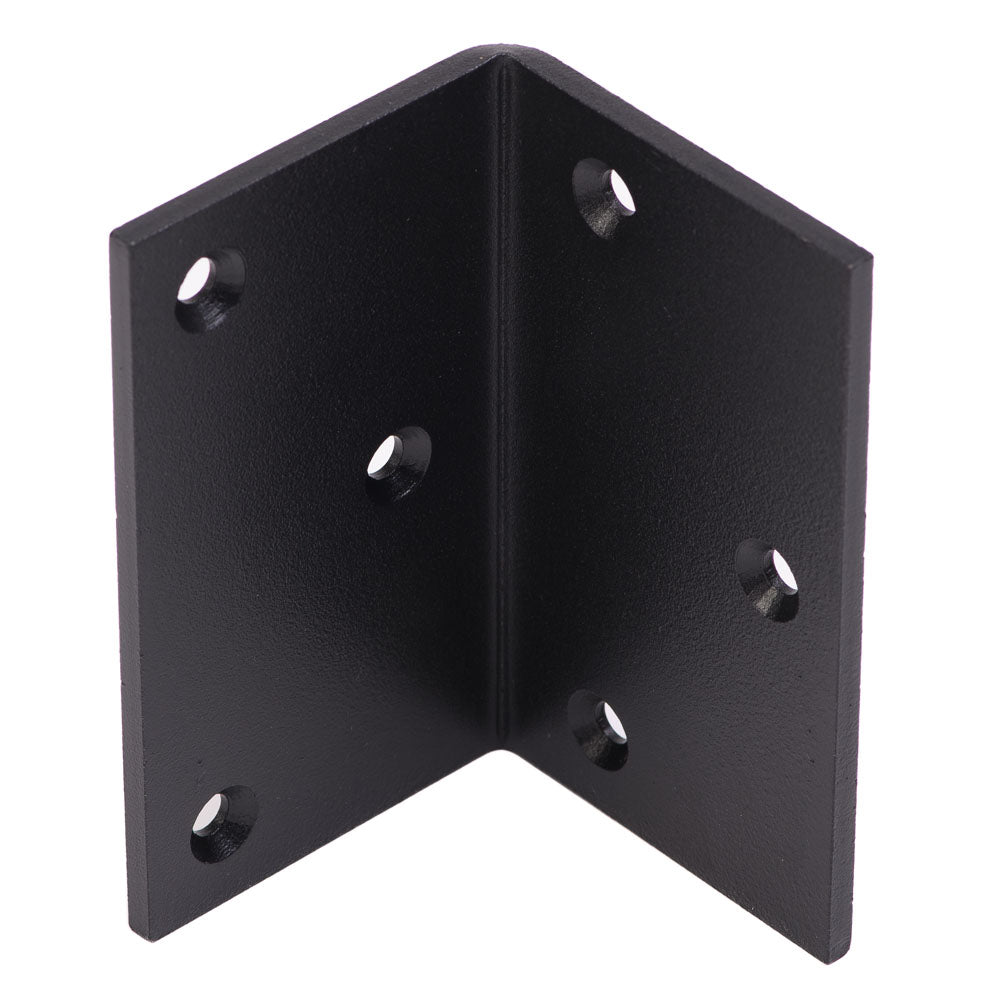 Black Steel Brackets 3'' x 3'' x 5'' x 3/16''
