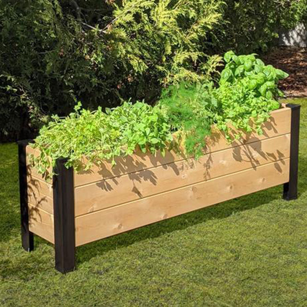 Ensemble de coins pour jardinière - 16.5" - Aluminium Noir