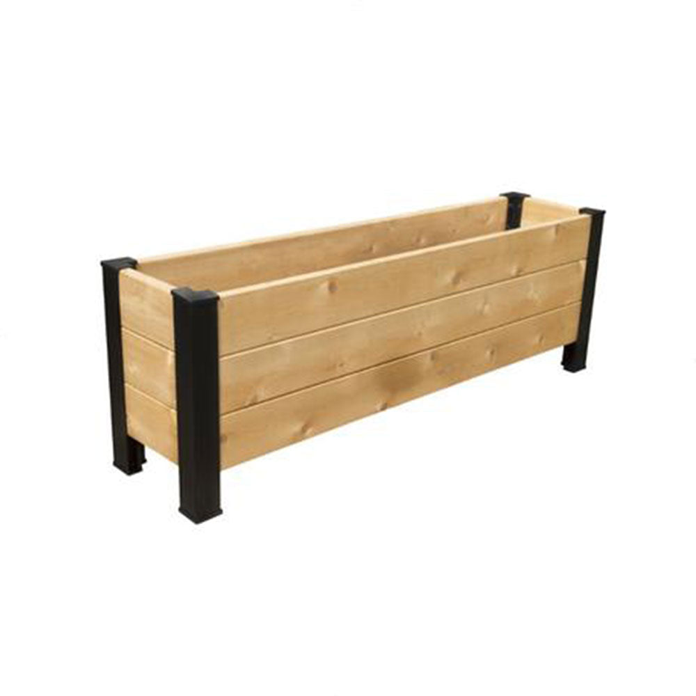 Ensemble de coins pour jardinière - 16.5" - Aluminium Noir